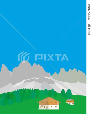 ガイスラ―アルム　geisleralm　ドロミーティ　dolomiti　イタリア　italia　夏 94457668