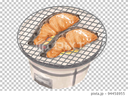 Hand-painted grilled salmon 01_1 94458955
