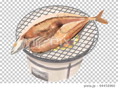 手繪烤秋刀魚02_1 手繪烤秋刀魚02_1 94458960