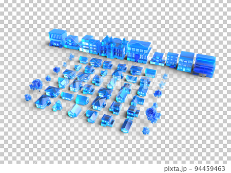 3D 房屋和建築物 3D 房屋和建築物 94459463