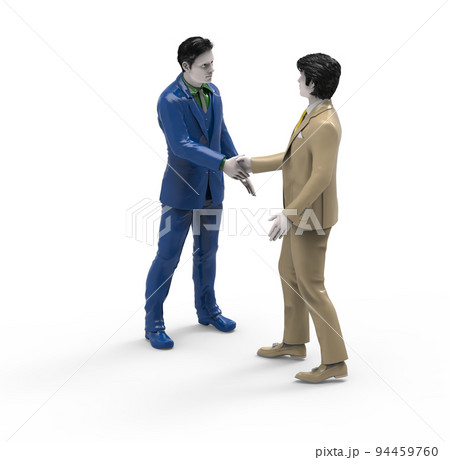 握手するCGの人間 握手するCGの人間 94459760