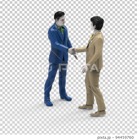握手するCGの人間 握手するCGの人間 94459760