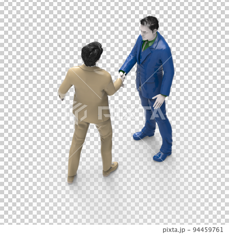 CG human shaking hands 94459761