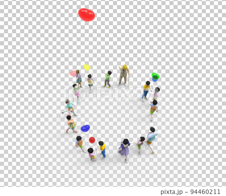 children and people in a circle 94460211