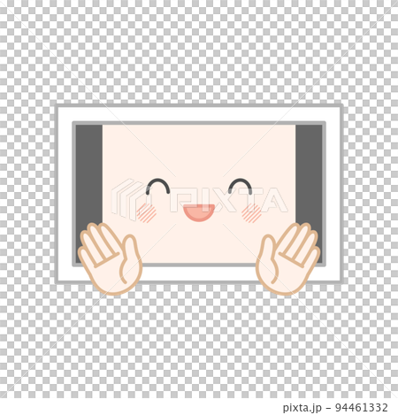 laughing anthropomorphic tablet laughing anthropomorphic tablet 94461332
