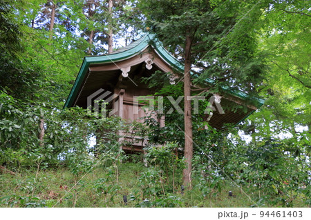 Shiratama Inari Shrine in the Japanese garden at the Chinzanso Hotel in Tokyo Shiratama Inari Shrine in the Japanese garden at the Chinzanso Hotel in Tokyo 94461403