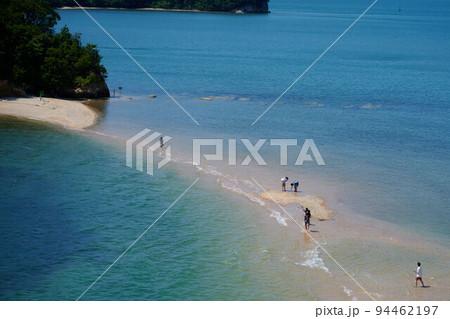 エンジェルロードを望遠、小豆島、香川県 94462197