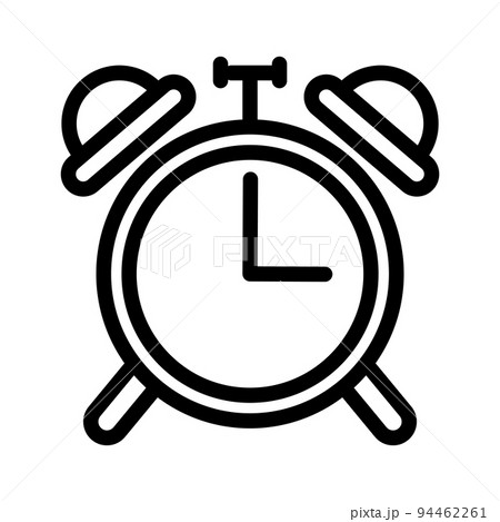Illustration Vector graphic of alarm clock icon 94462261