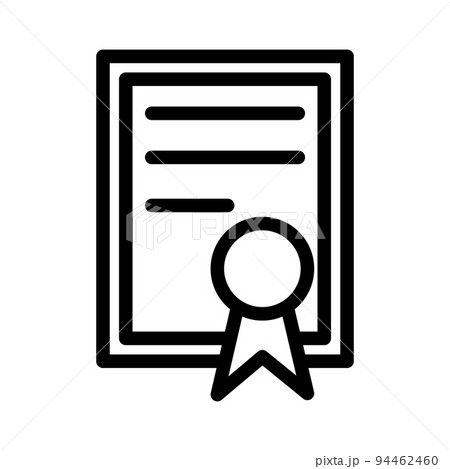 Illustration Vector graphic of Certificate icon 94462460