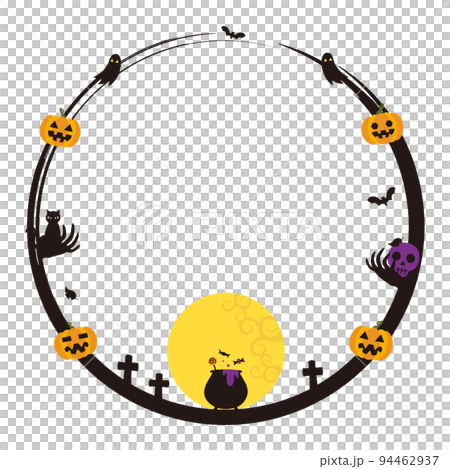 ハロウィンフレーム2022文字なしベク ハロウィンフレーム2022文字なしベク 94462937