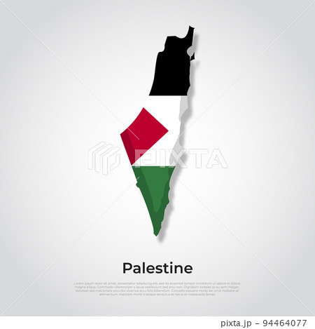 Vector map flag of palestine isolated on white background Vector map flag of palestine isolated on white background 94464077