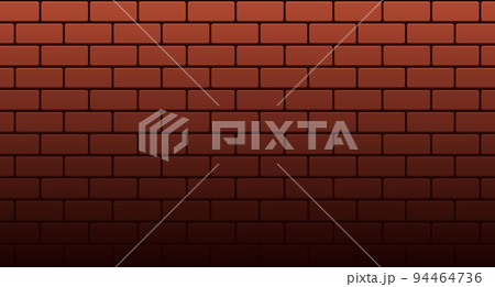 Red brick wall seamless Vector illustration background. 94464736
