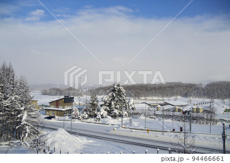2021年　冬の北海道、名寄美深道路からの風景 94466661
