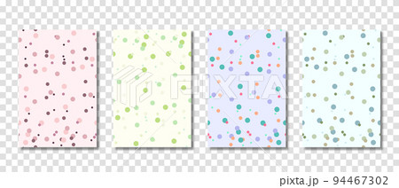 Set of colorful dots seamless pattern. Seamless vector pattern with dots. Colorful background. Vector illustration 94467302