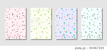 Set of colorful dots seamless pattern. Seamless vector pattern with dots. Colorful background. Vector illustration 94467305