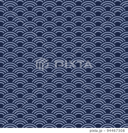 Japanese seamless pattern. Vector background of japanese wave pattern. Vector illustration Japanese seamless pattern. Vector background of japanese wave pattern. Vector illustration 94467308