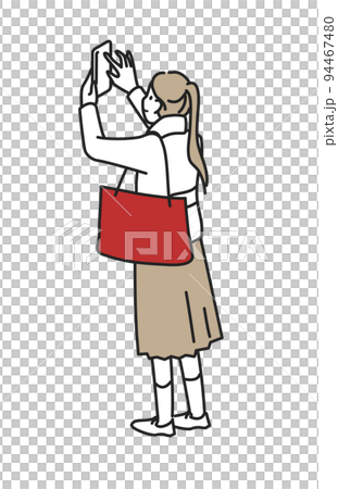 クリスマスの女性 94467480