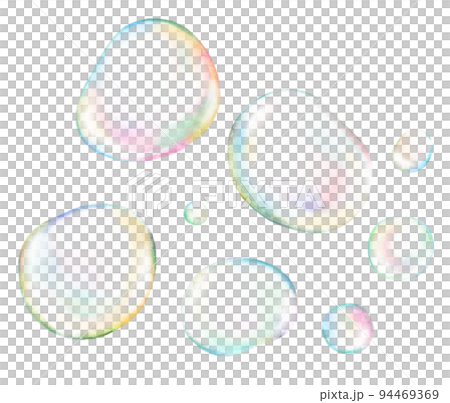五顏六色的肥皂泡的插圖 94469369