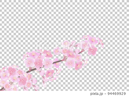 装飾背景-桜の枝 94469929