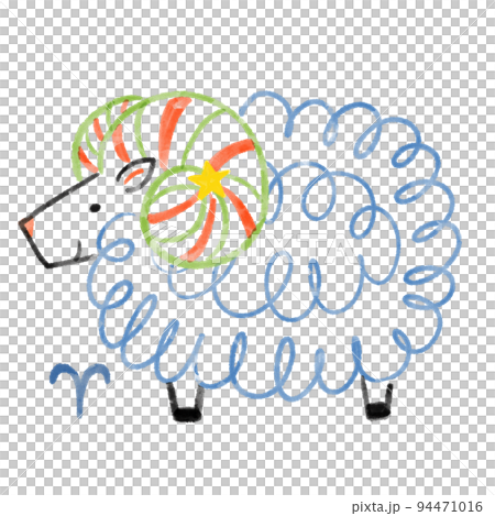 Aries illustrations 94471016