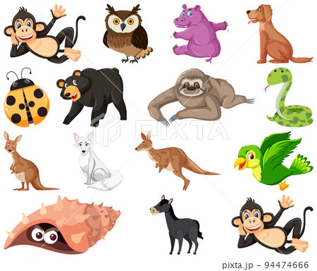 Set of various animals cartoon 94474666