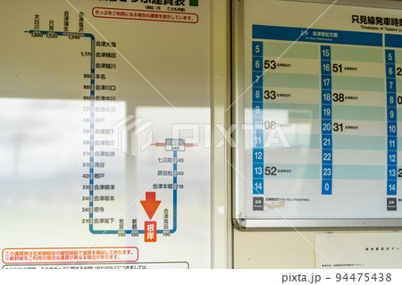 根岸駅　只見線　時刻表 94475438