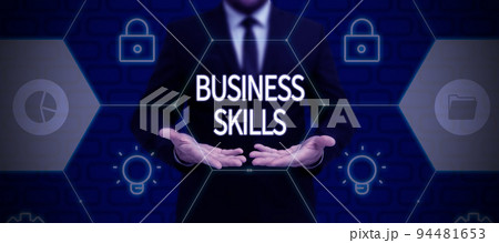 Inspiration showing sign Business SkillsAn ability to acquire systematic effort of job functions. Concept meaning An ability to acquire systematic effort of job functions 94481653