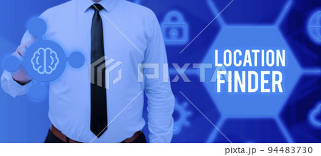 Conceptual caption Location FinderA service featured to find the address of a selected place. Concept meaning A service featured to find the address of a selected place Conceptual caption Location FinderA service featured to find the address of a selected place. Concept meaning A service featured to find the address of a selected place 94483730