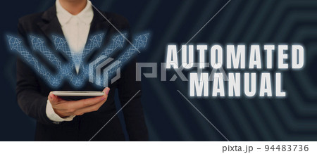 Inspiration showing sign Automated Manualas trigger shift and it can switch between moods easily. Internet Concept as trigger shift and it can switch between moods easily 94483736