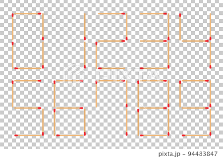 マッチ棒の数字 マッチ棒の数字 94483847