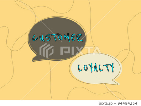 Writing displaying text Customer Loyaltyresult of consistently positive emotional experience. Business approach result of consistently positive emotional experience Writing displaying text Customer Loyaltyresult of consistently positive emotional experience. Business approach result of consistently positive emotional experience 94484254