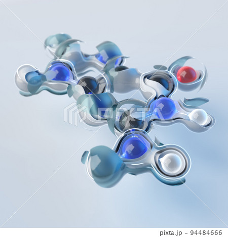 Science Molecule Nucleobase Model Structure, DNA,3D Rendering. 94484666