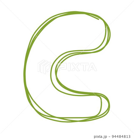 Alphabet C letter hand drawn outline stroke drawing illustration element art for education Alphabet C letter hand drawn outline stroke drawing illustration element art for education 94484813