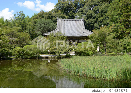 長岳寺 庭園と本堂 奈良県天理市 長岳寺 庭園と本堂 奈良県天理市 94485371