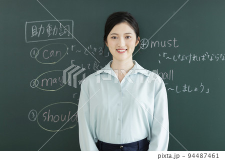英語の授業をする教師 オンライン授業 94487461