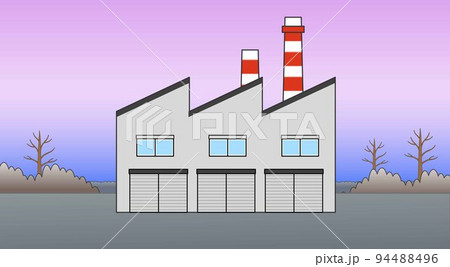 煙突のある工場 94488496