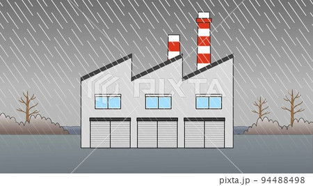 煙突のある工場 94488498