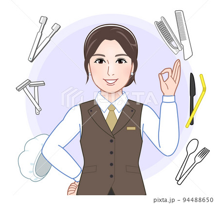 アメニティと女性 アメニティと女性 94488650