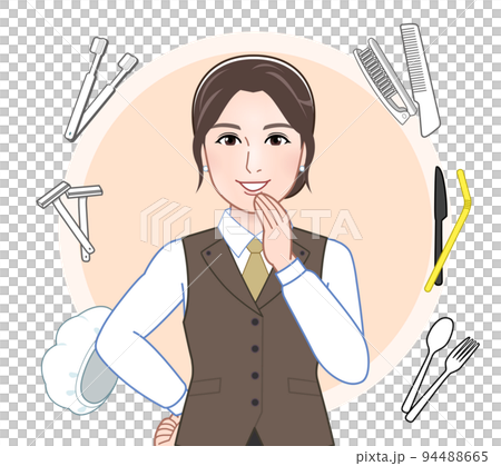 アメニティと女性 94488665
