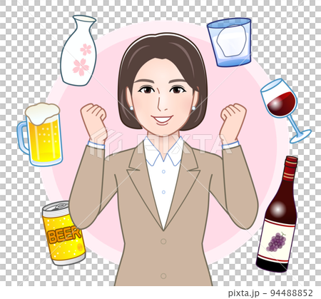 alcohol and young woman 94488852