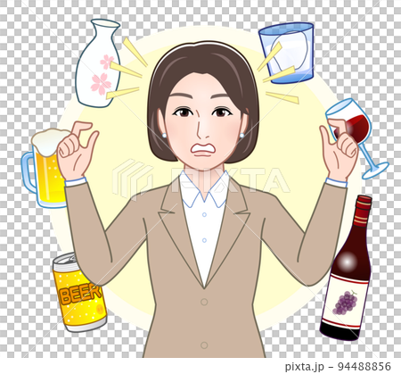 お酒と若い女性 94488856