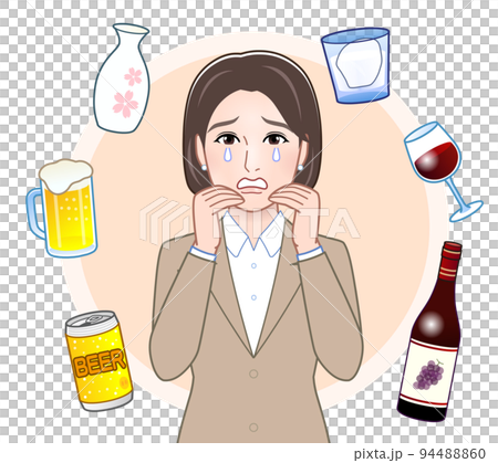 お酒と若い女性 94488860