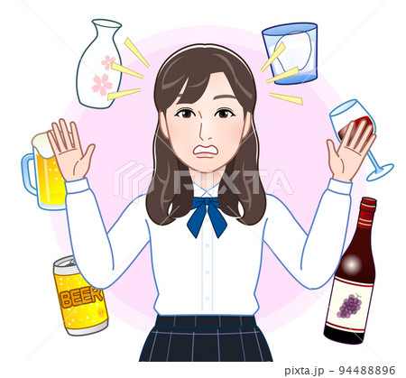 お酒と若い女性 お酒と若い女性 94488896