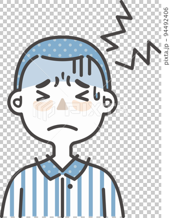 兒童生病 感冒頭痛 兒童生病 感冒頭痛 94492406