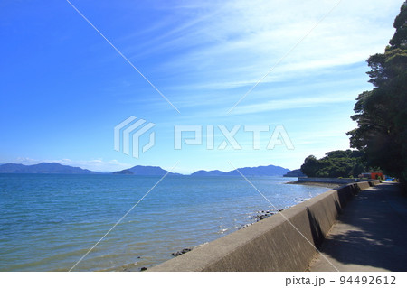 海沿いの 気持ちいい道の写真素材 [94492612] - PIXTA