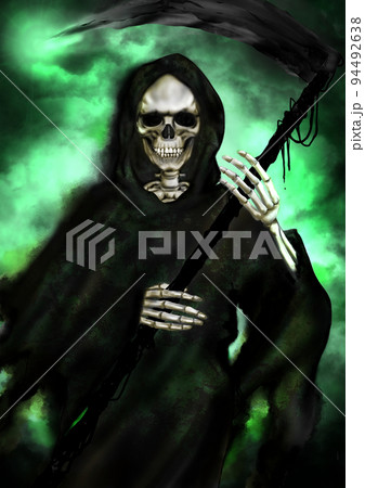 大鎌を持った骸骨 94492638