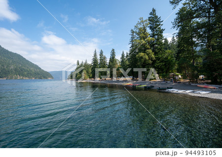 Lake Crescent in Olympic National Park, Washington. 94493105