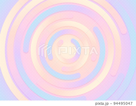 くるくるサイバーポップな背景ベクターイラスト くるくるサイバーポップな背景ベクターイラスト 94495047