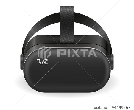vr glasses helmet mask virtual reality vector illustration 94499563