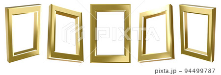 3dレンダリングの金属の枠 94499787